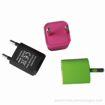 Green Point 5V/1A Mini Travel Charger for iPhone 3G, with US/EU Plug